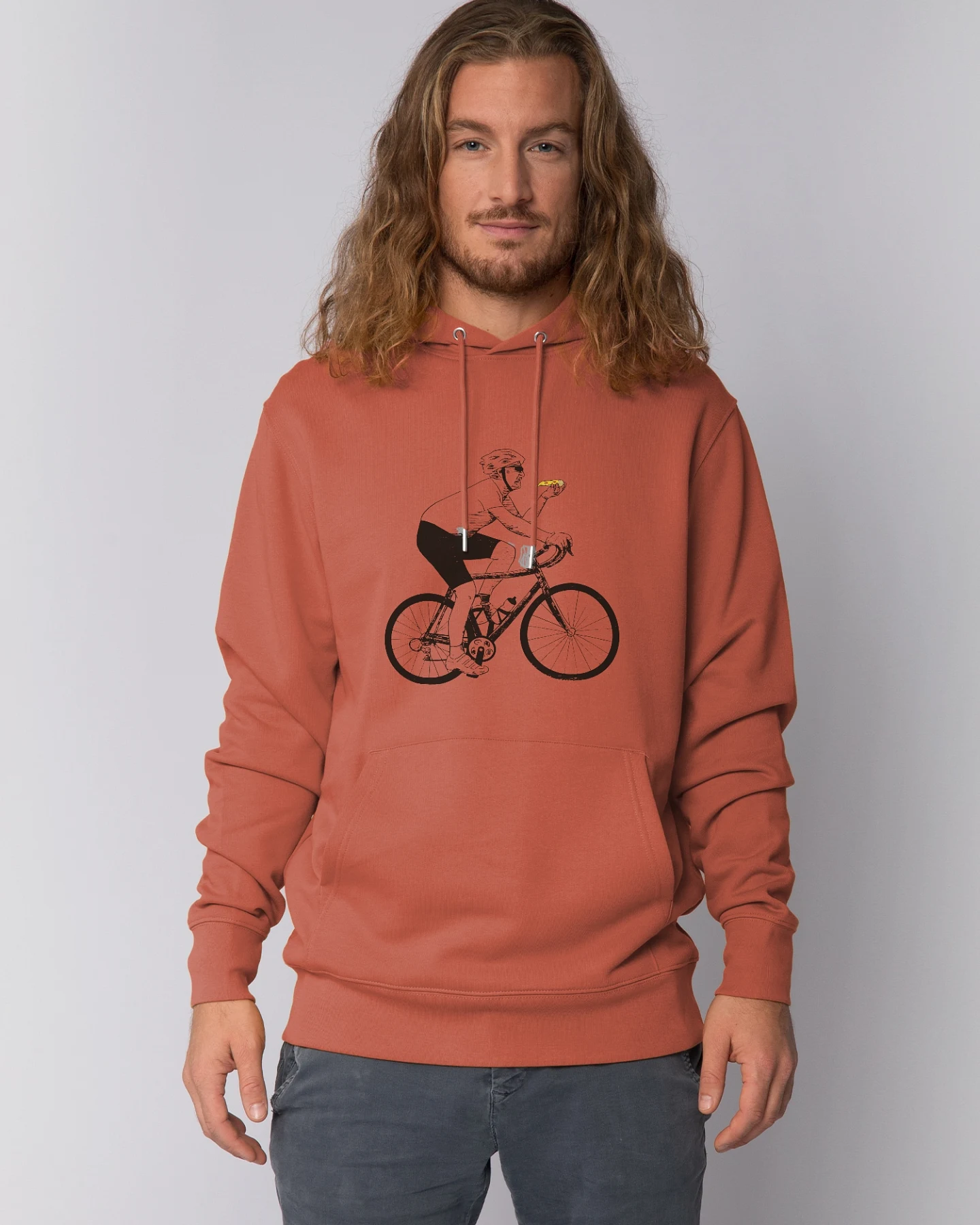 Watapparel Sweatshirt Fahrrad Und Pizza – Ansicht 2