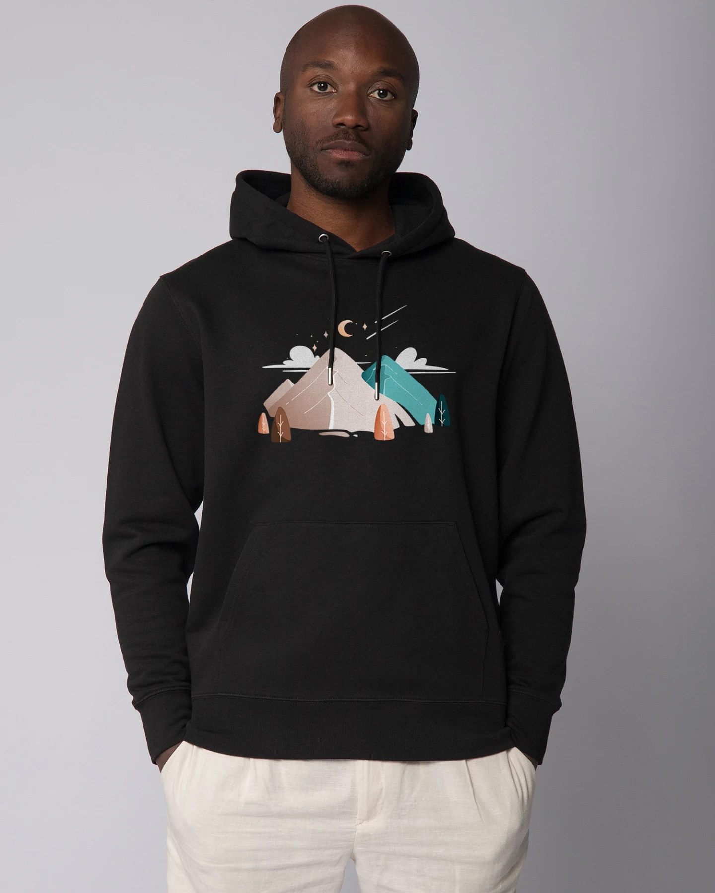 Watapparel Sweatshirt Night & Clouds – Ansicht 2