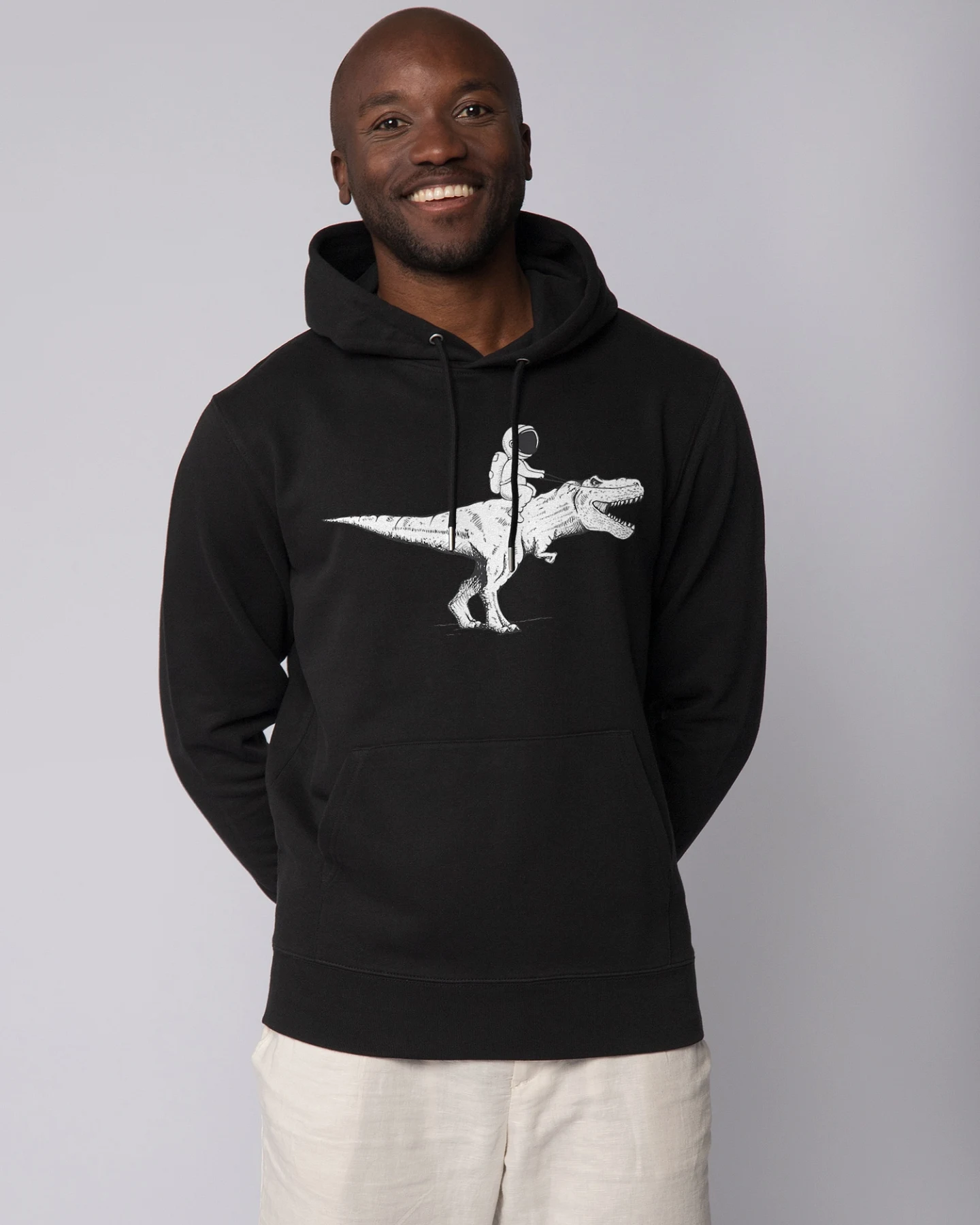 Watapparel Sweatshirt Astronaut on T-Rex – Ansicht 2