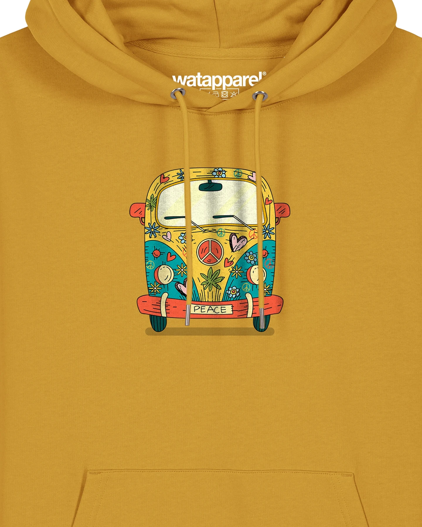 Watapparel Sweatshirt Hippies Bus – Ansicht 3