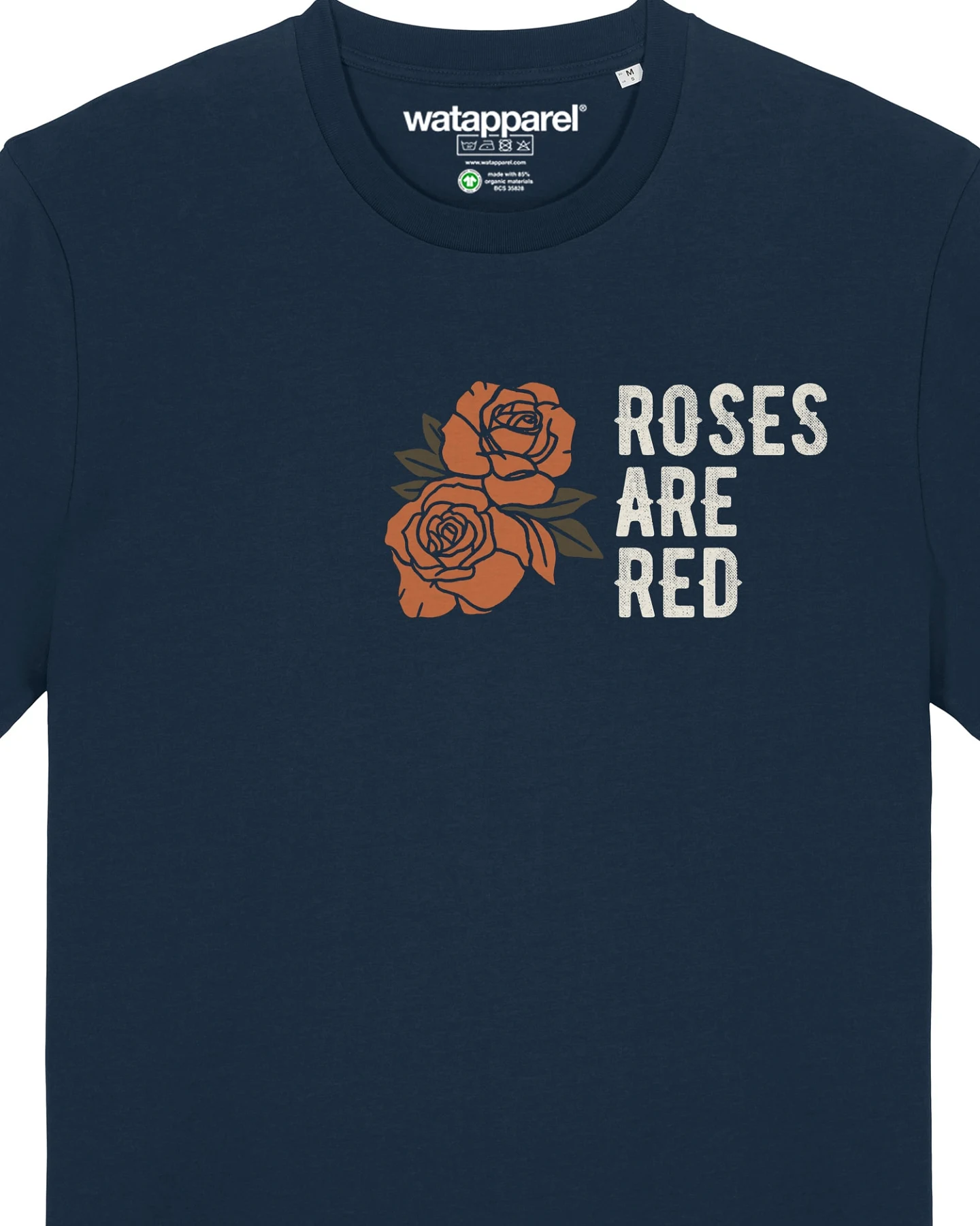 Watapparel T-Shirt Roses Are Red – Ansicht 3
