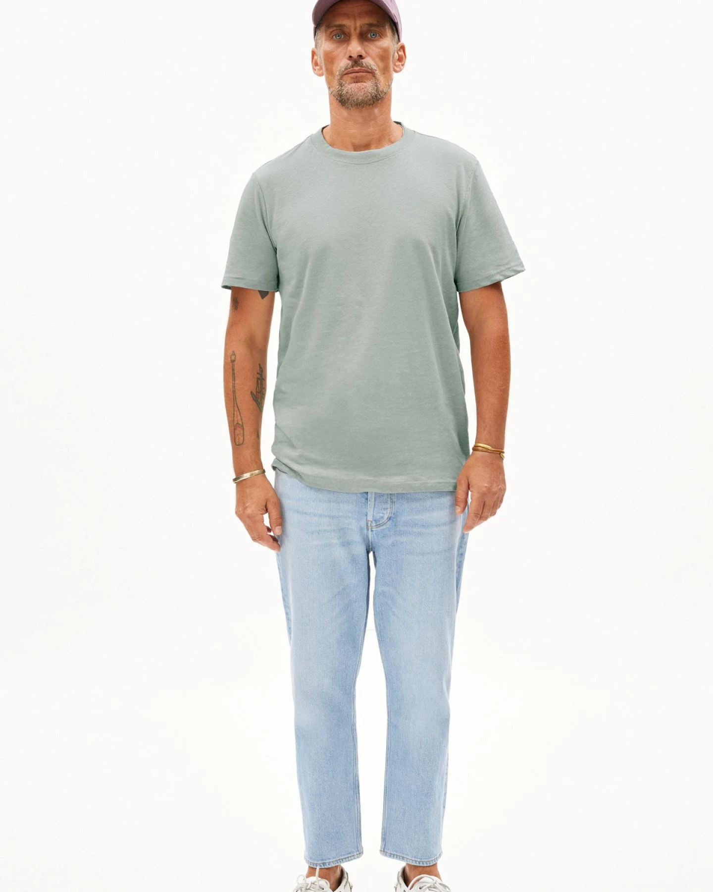 T-Shirt Maarkos Lino Grün – Ansicht 2