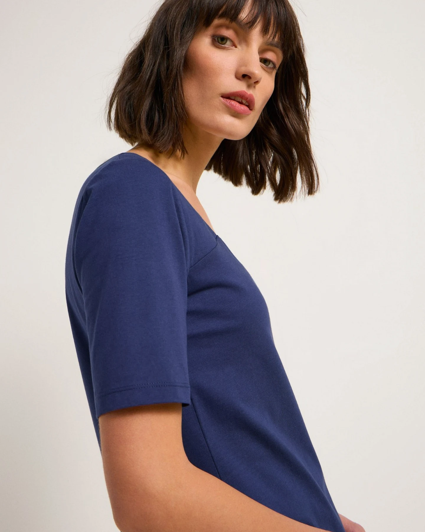 Halbarmshirt Blau – Ansicht 3