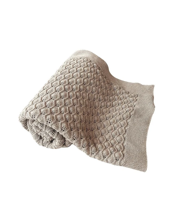 Ajour Decke Sand Melange 110 x 90 cm