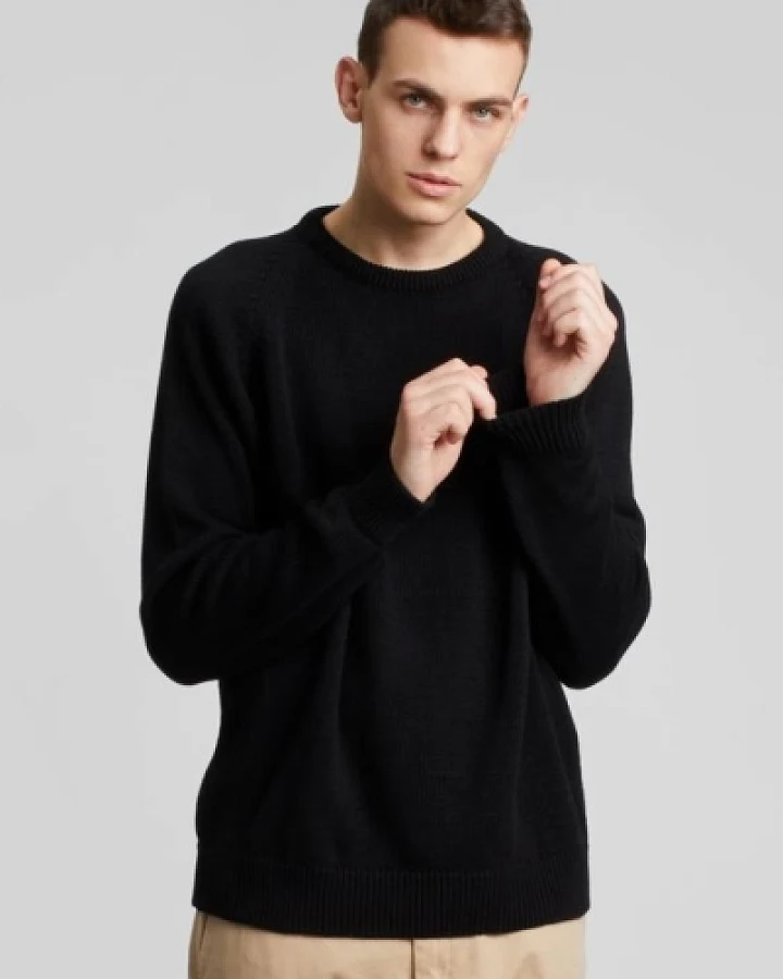 Hafendieb Herren vegan Pullover Smutje Schwarz