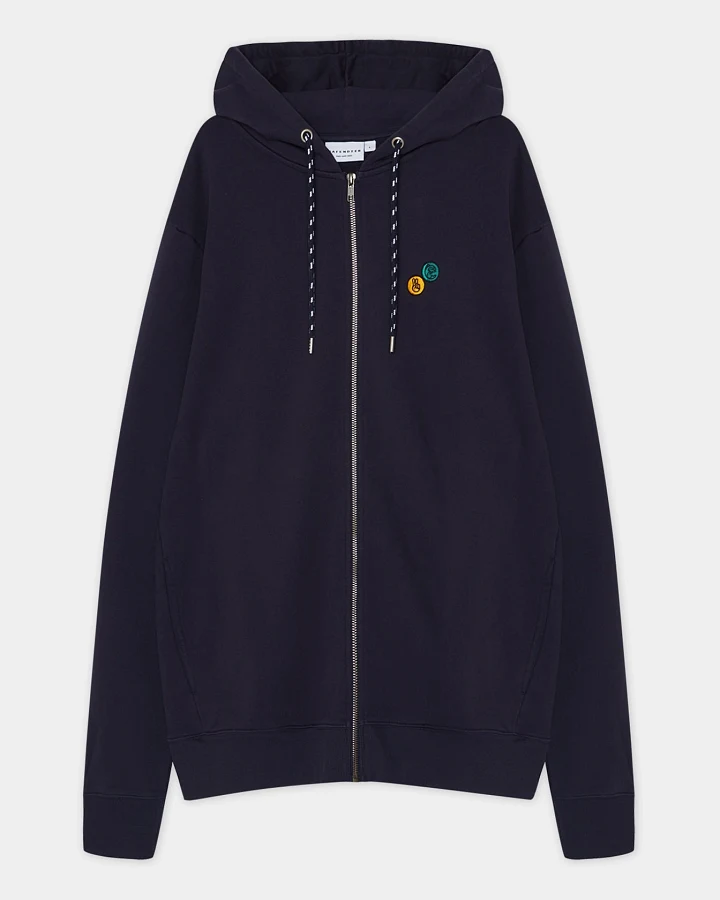 Hafendieb Herren vegan Angelclub Zipper Navy
