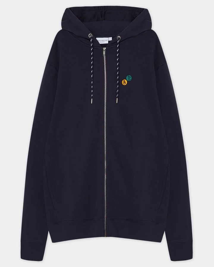 Hafendieb Herren vegan Angelclub Zipper Navy