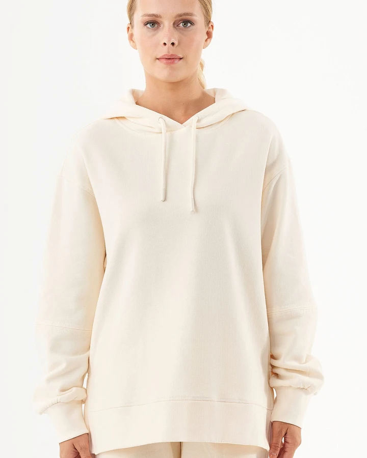 ORGANICATION Damen vegan Sweat-Hoodie Aus Bio-Baumwolle Off-White