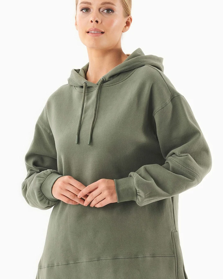 ORGANICATION Damen vegan Sweat Hoodie Bio-Baumwolle Mitteloliv