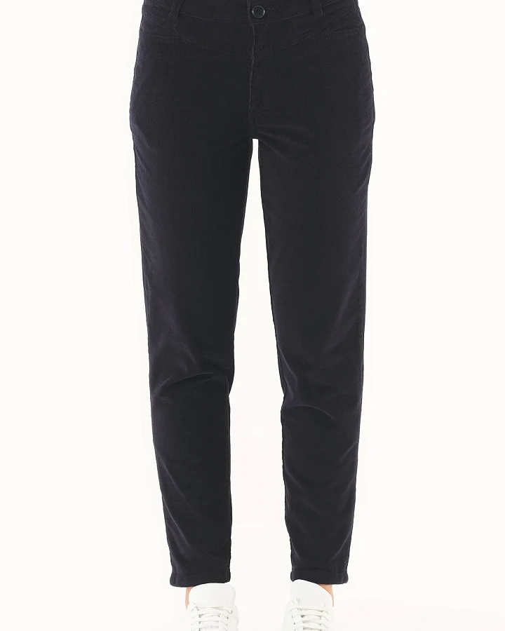 ORGANICATION Damen vegan Cordhose Bio-Baumwolle Dunkelblau