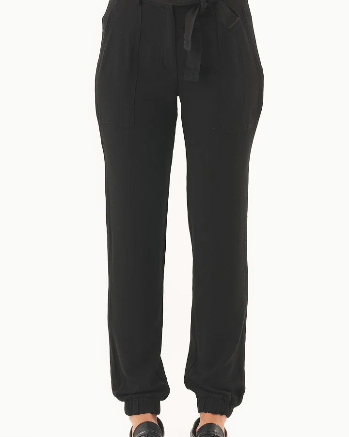 ORGANICATION Damen vegan Jogginghose Ecovero Schwarz