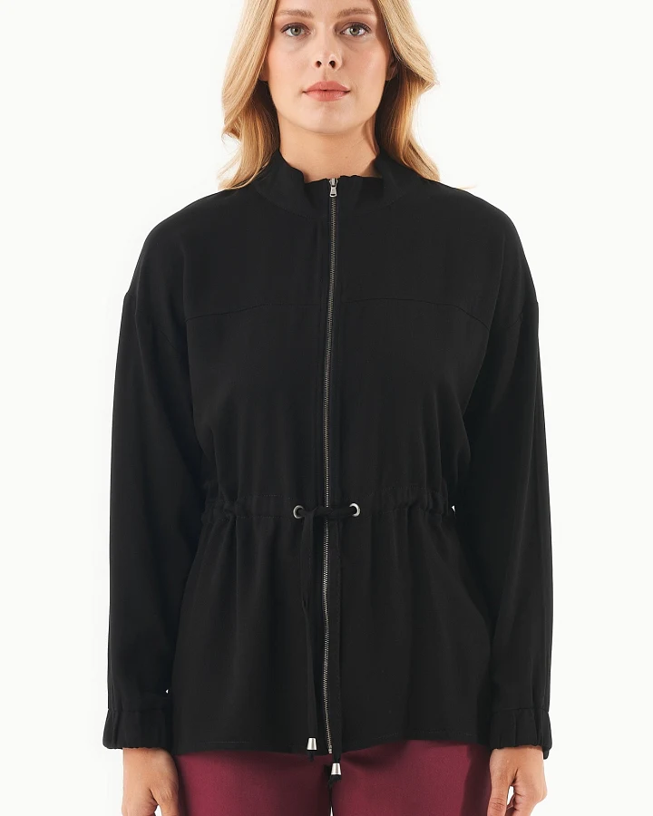 ORGANICATION Damen vegan Jacke Ecovero Schwarz