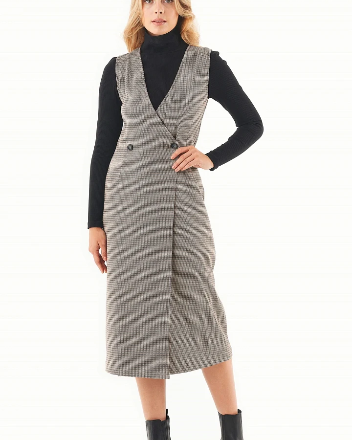 ORGANICATION Damen vegan Kleid Bio-Baumwoll-Mix Mehrfarbig