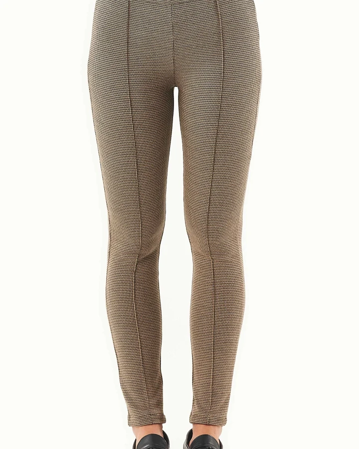 ORGANICATION Damen vegan Hose Bio-Baumwollmischung Schwarz Kamel