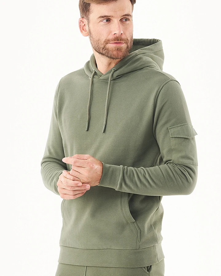 ORGANICATION Herren vegan Soft Touch Sweat Hoodie Olive