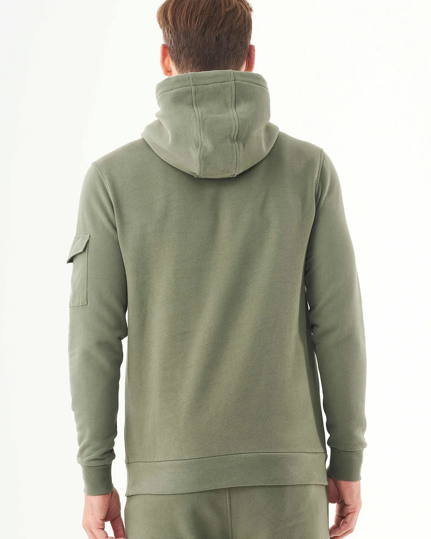 ORGANICATION Herren vegan Soft Touch Sweat Hoodie Olive – Ansicht 2