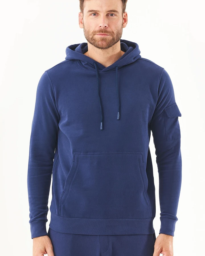 ORGANICATION Herren vegan Soft Touch Sweat Hoodie Navy