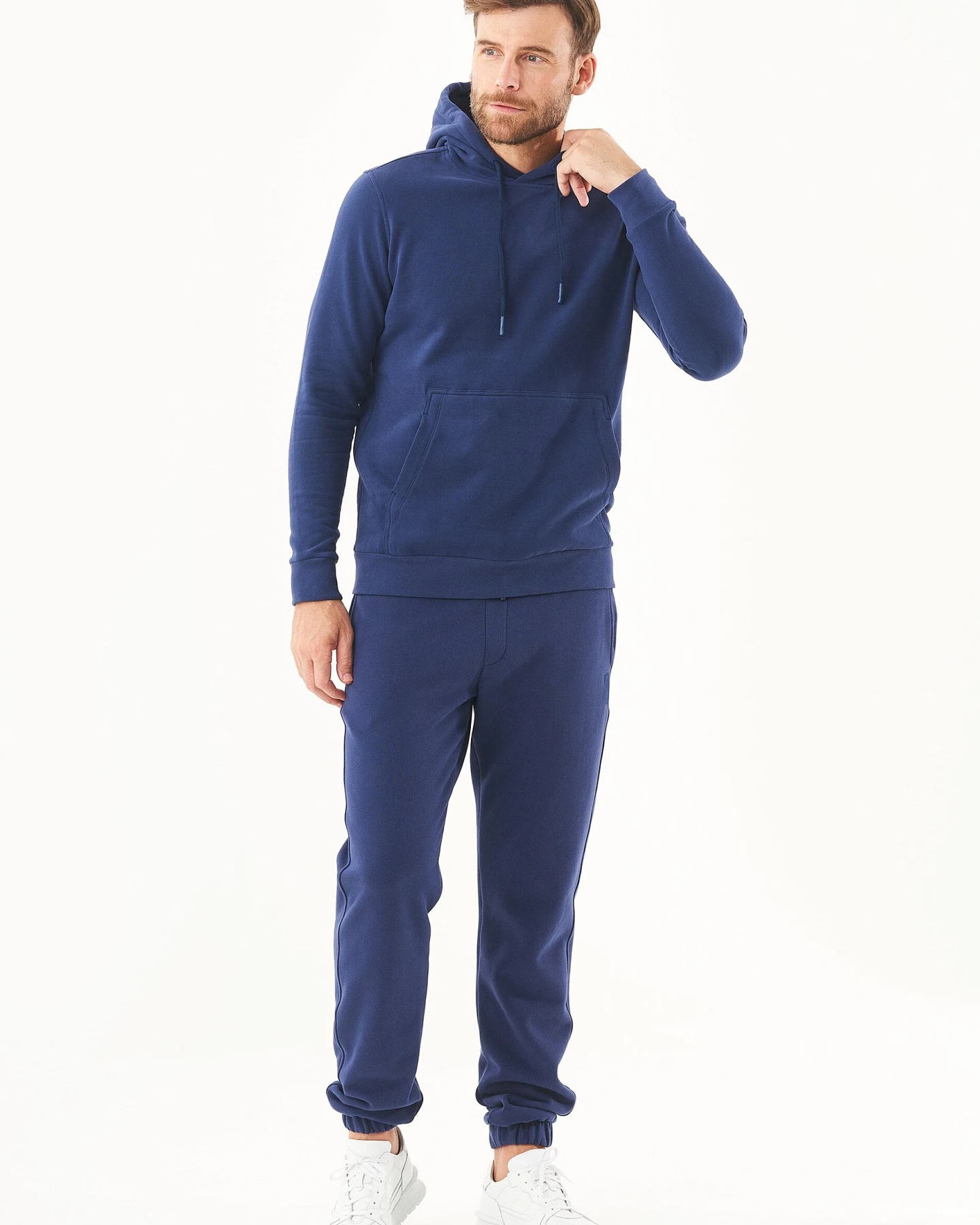 ORGANICATION Herren vegan Soft Touch Sweat Hoodie Navy – Ansicht 2