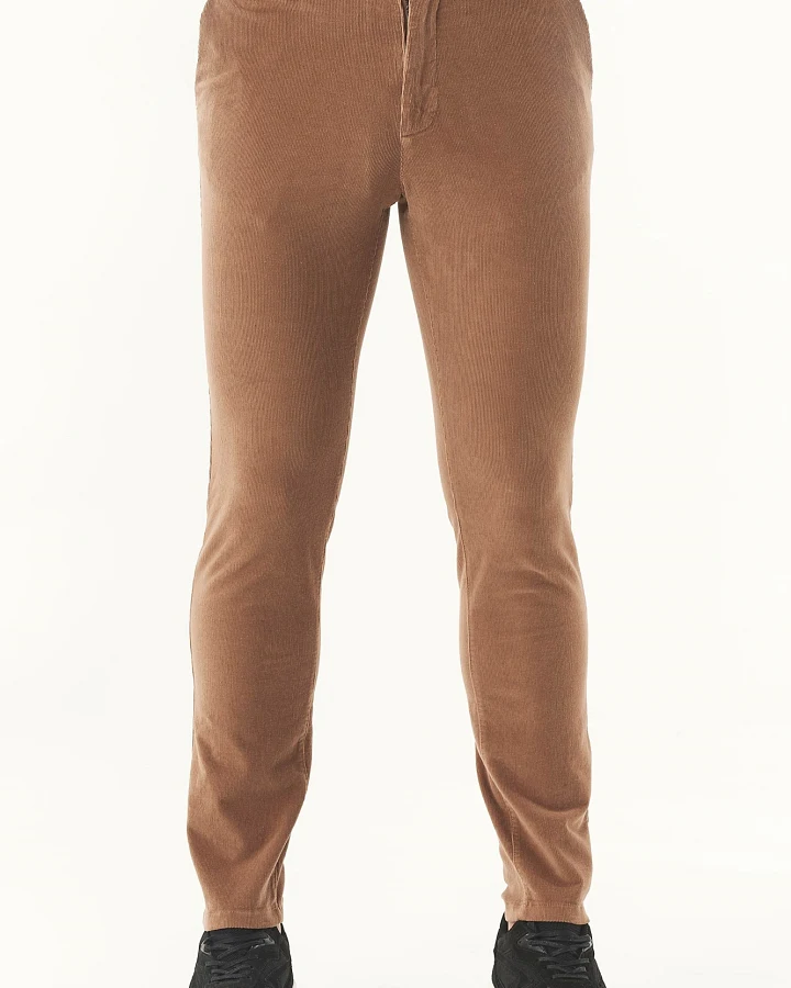 ORGANICATION Herren vegan Kordhose Slim Fit Camel