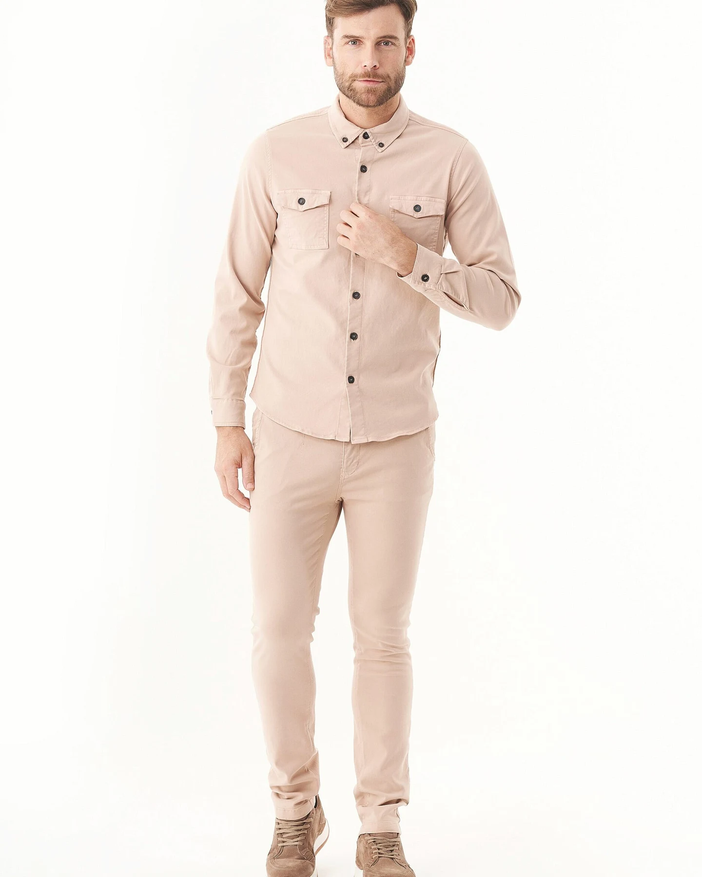 ORGANICATION Herren vegan Hose Tencel Beige – Ansicht 2