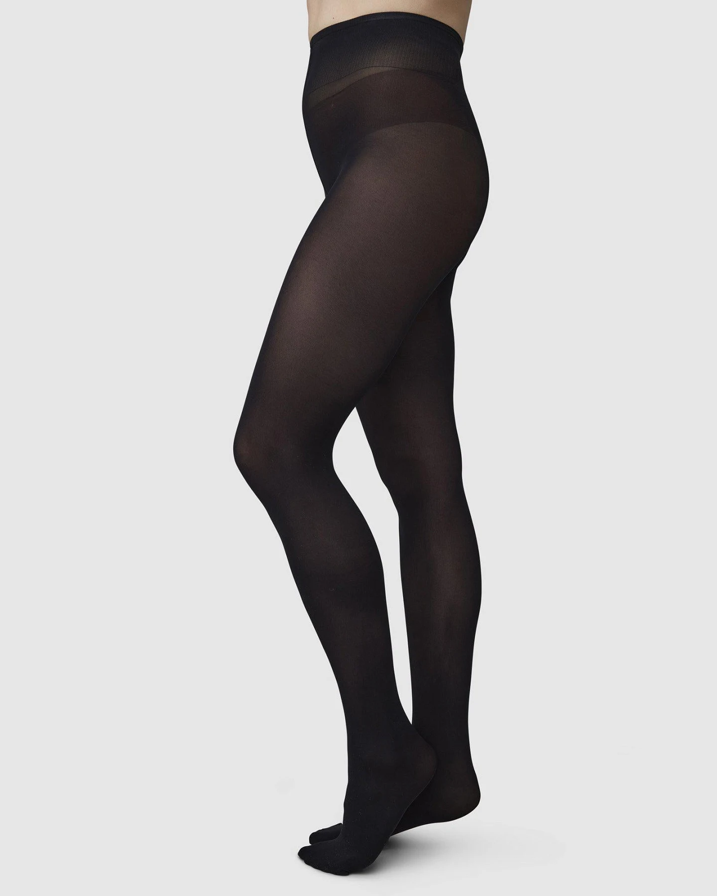 Swedish Stockings Damen vegan Basic Set! Olivia Strumpfhose 3 Stück Schwarz – Ansicht 2