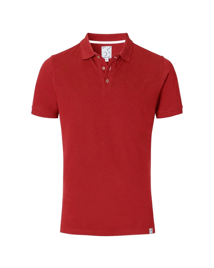 SKOT Herren vegan Polo Ruby Red