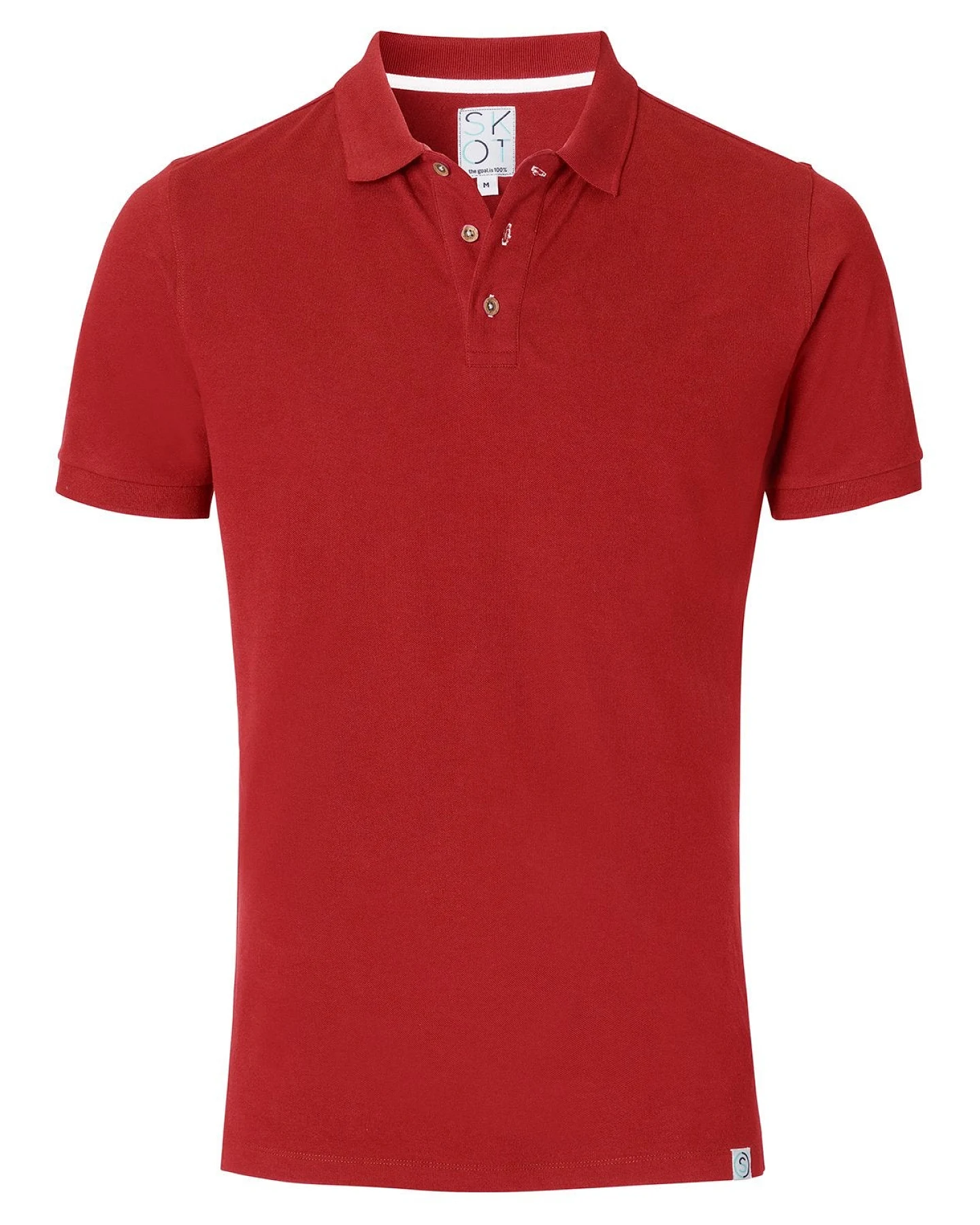 SKOT Herren vegan Polo Ruby Red – Ansicht 2