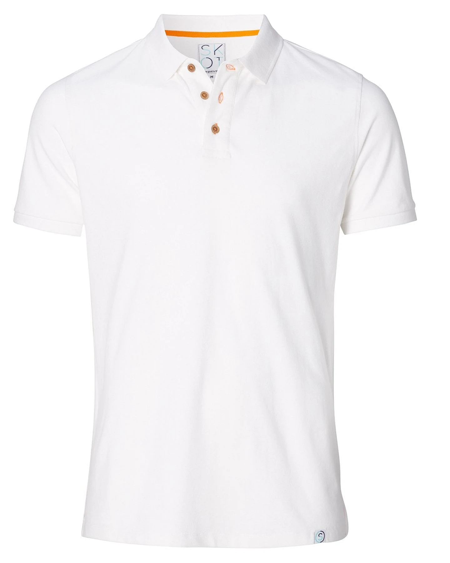 SKOT Herren vegan Polo Real White – Ansicht 2