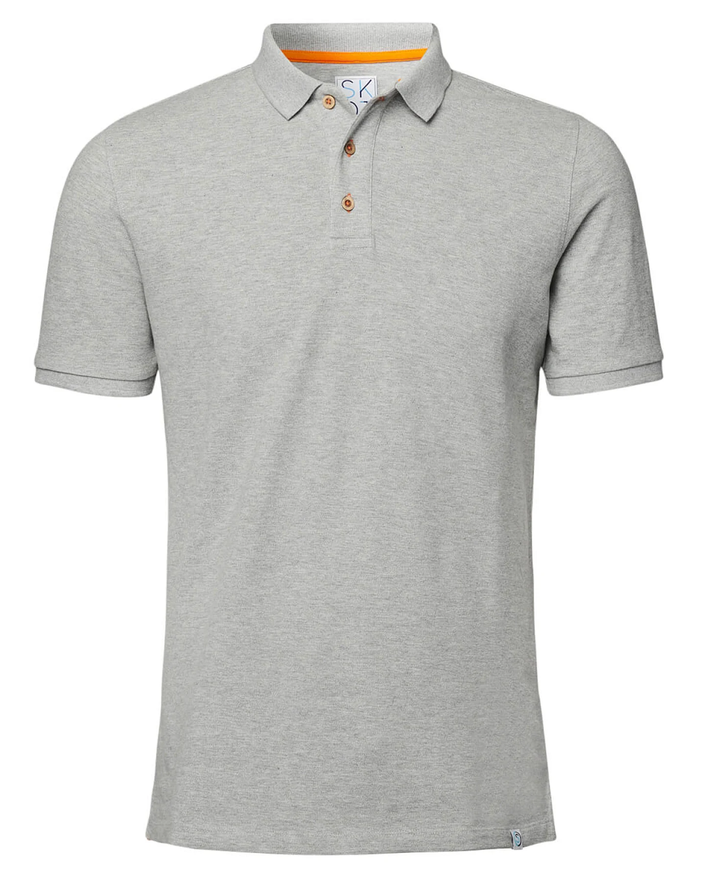 SKOT Herren vegan Polo Grey Melange – Ansicht 2