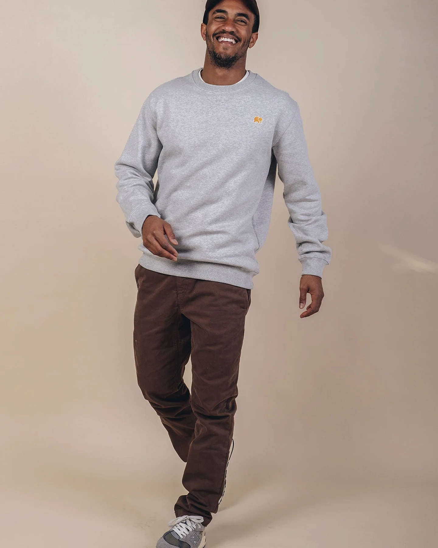 Trendsplant Herren vegan Pullover Essential Heather Grey – Ansicht 2