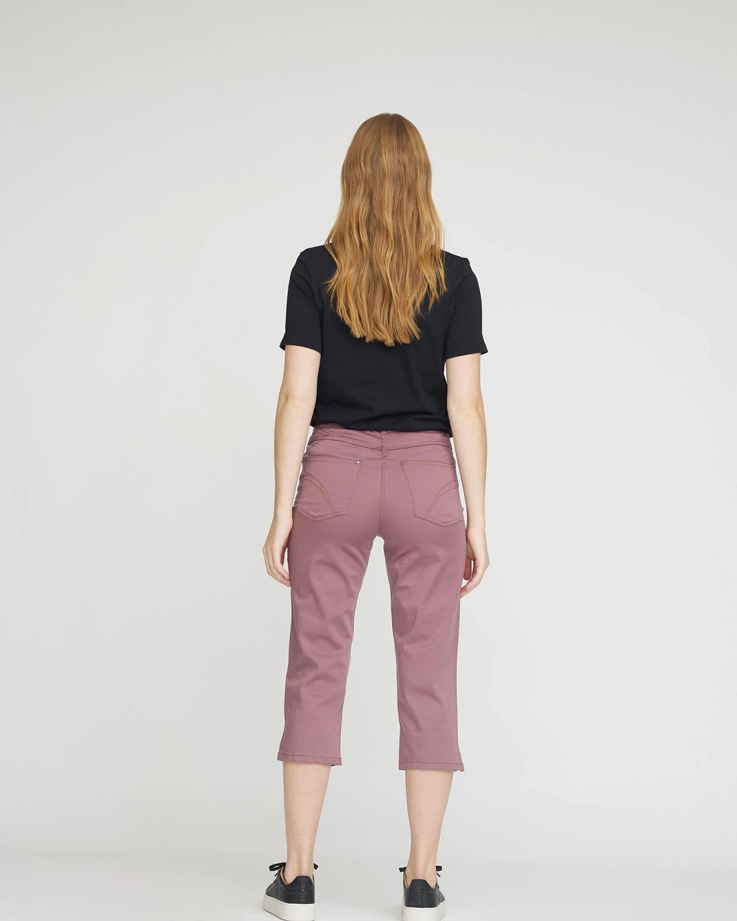 LAURIE Damen vegan Hose Hannah Regular Capri Ml Faded Grape – Ansicht 2