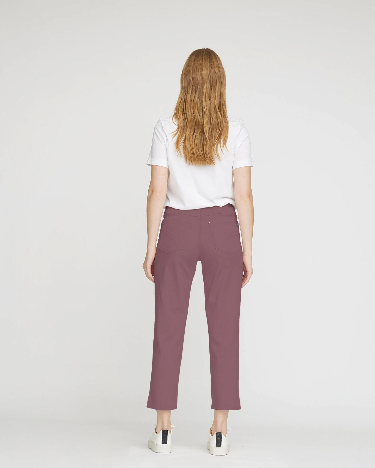 LAURIE Damen vegan Hose Hannah Regular Crop Faded Grape – Ansicht 2