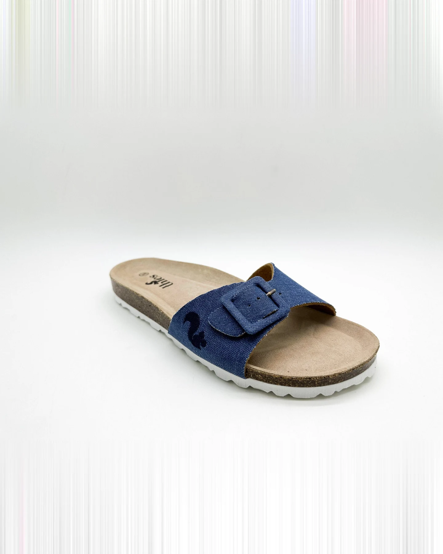 thies Damen vegan Sandale Rec Denim Strap Denim Blau – Ansicht 2
