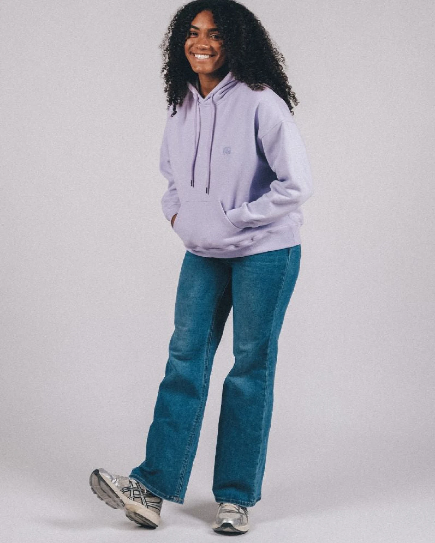 Trendsplant Damen vegan Hoodie Oversized Lavendel – Ansicht 2