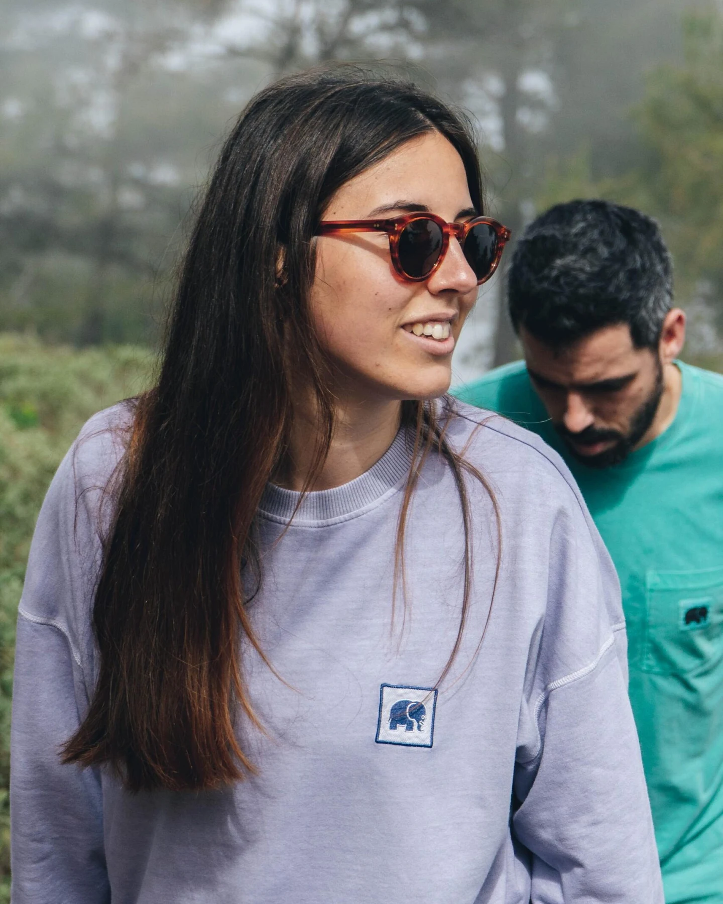 Trendsplant Damen vegan Oversized Sweater Espliego Lavender – Ansicht 2
