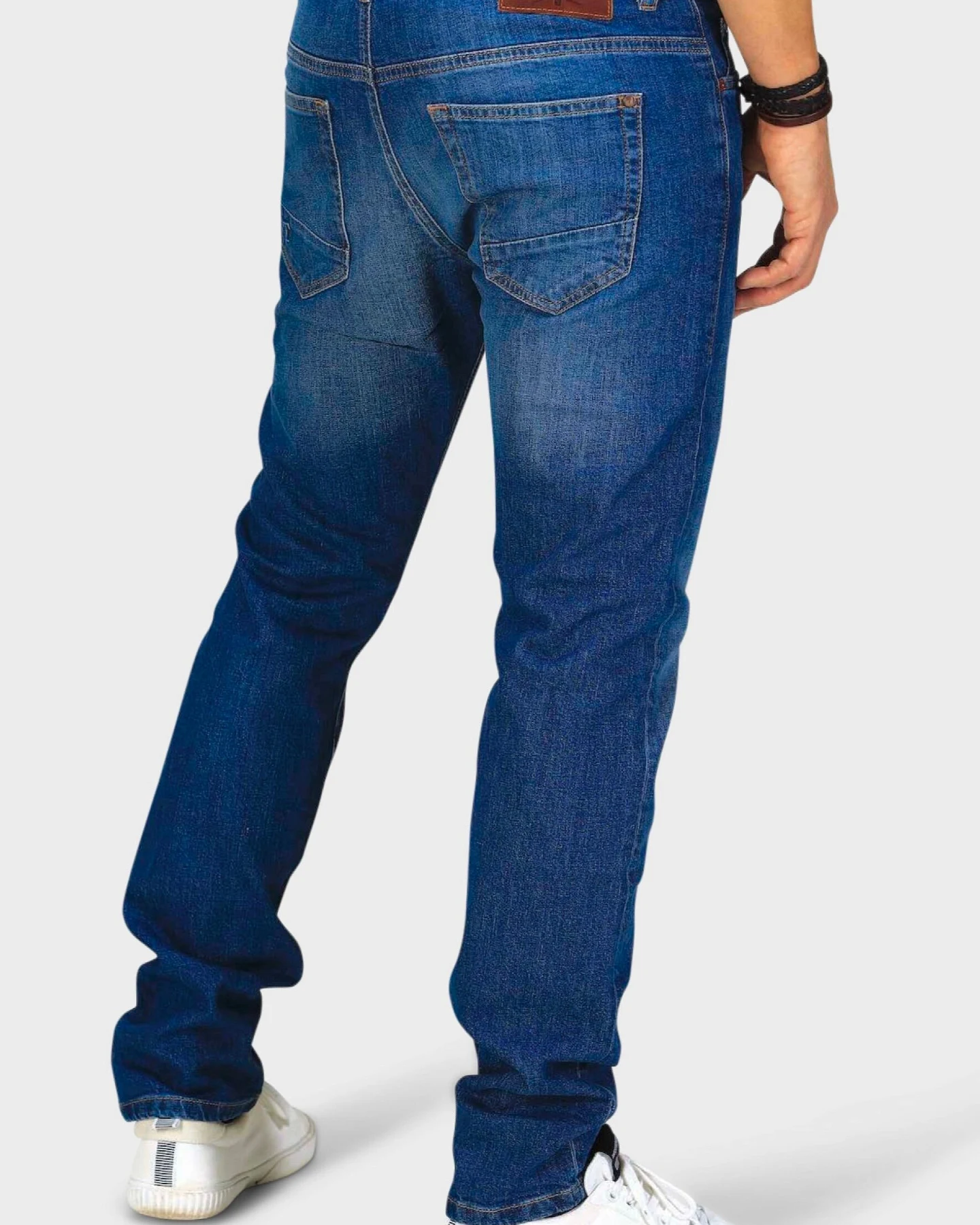 TORLAND Herren vegan Jeans Slim Fit Benny Mid Indigoblau – Ansicht 2