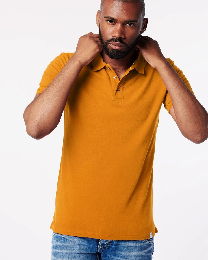 SKOT Herren vegan Polo Feuer Orange