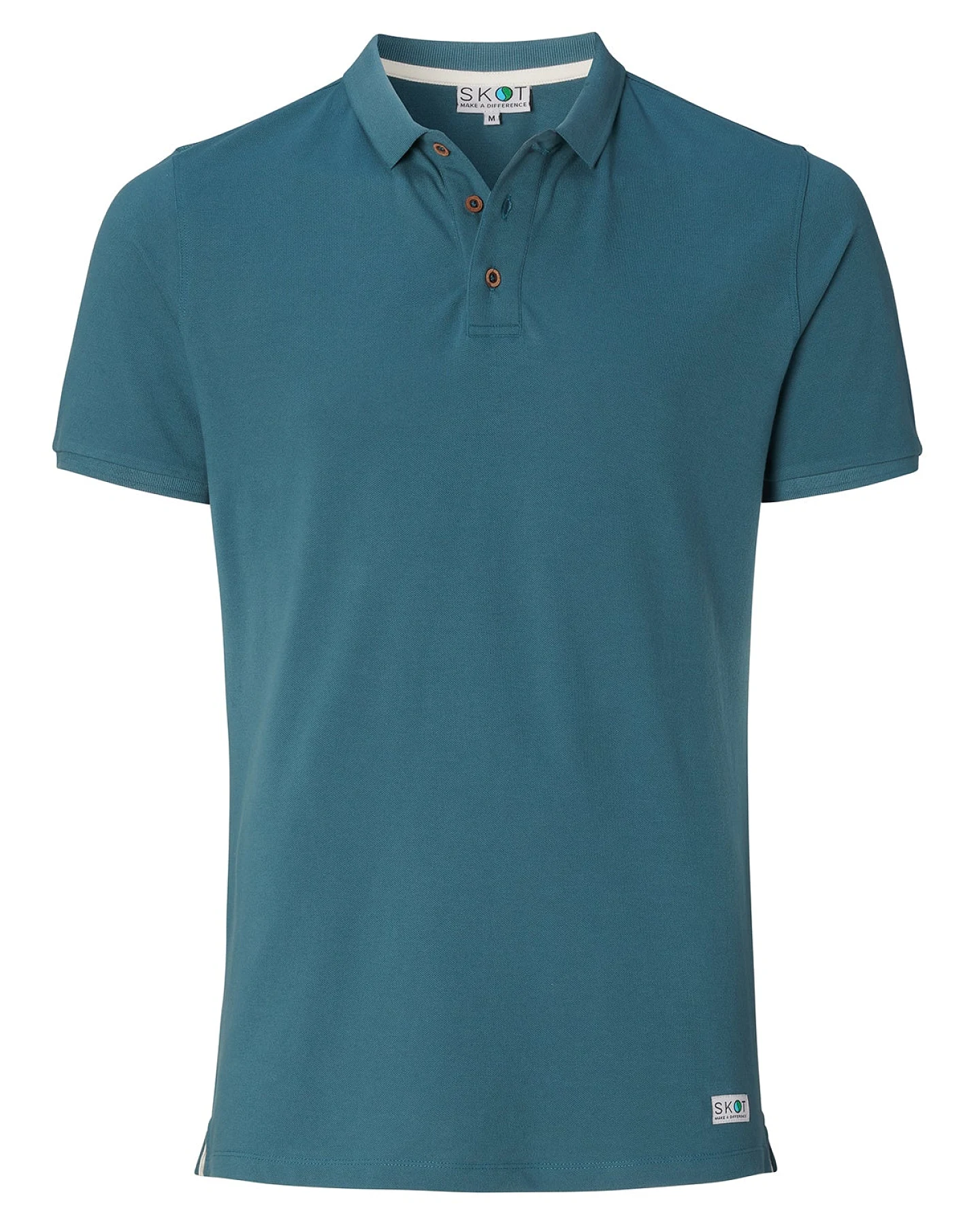 SKOT Herren vegan Polo Himmelblau – Ansicht 2