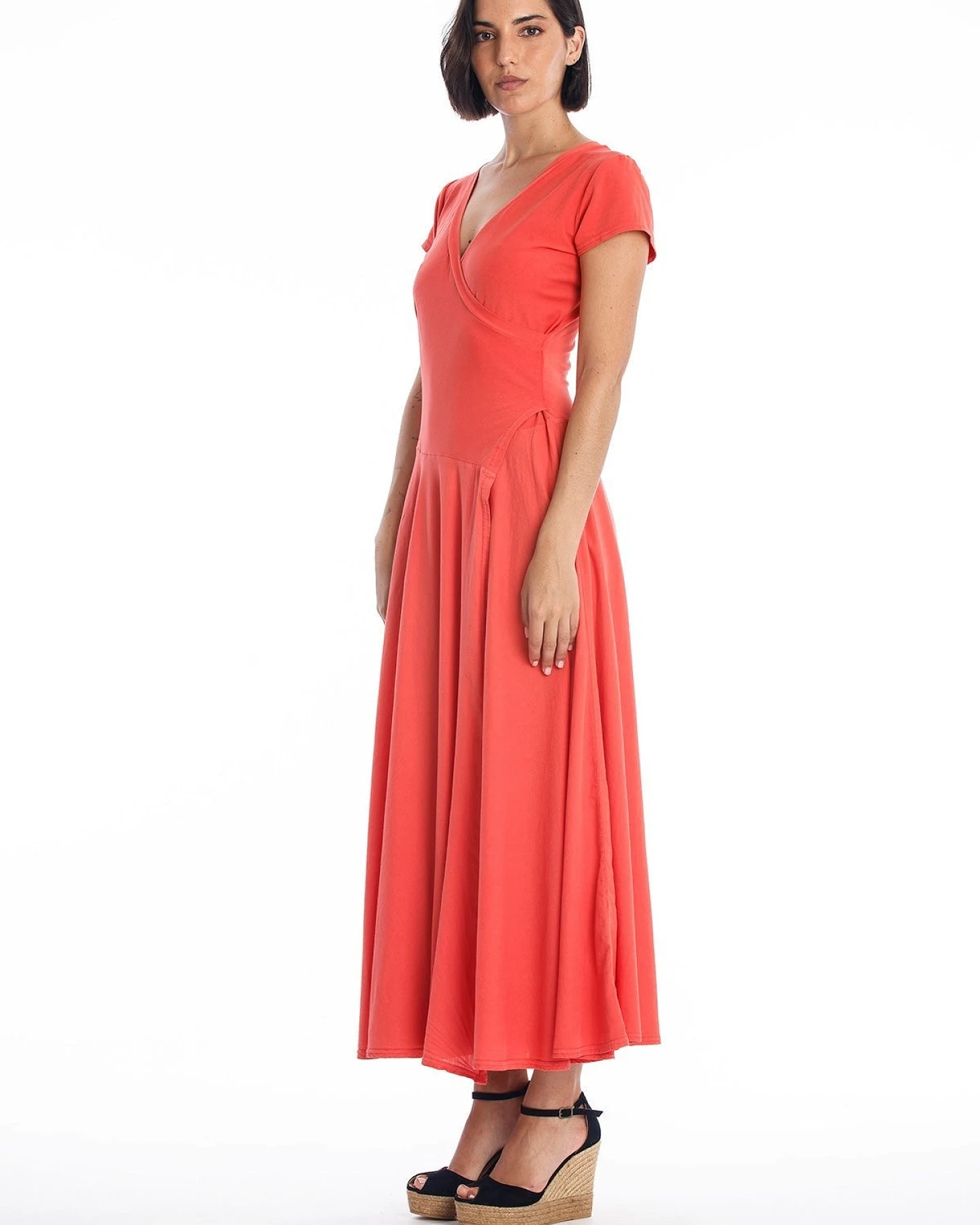 RAVENS VIEW IBIZA Damen vegan Kleid Veronika St Radiant Red – Ansicht 2