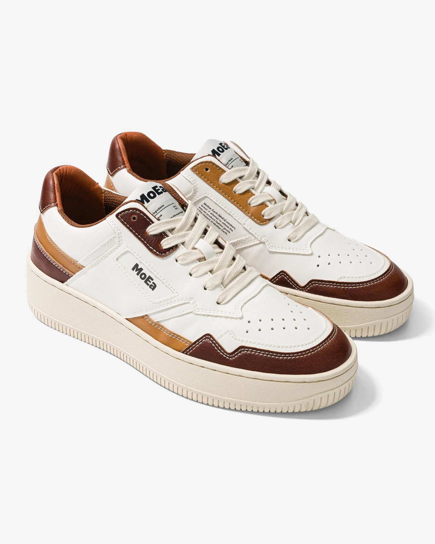 MoEa Herren vegan Sneaker Gen1 Mais Tricolor Braun – Ansicht 2
