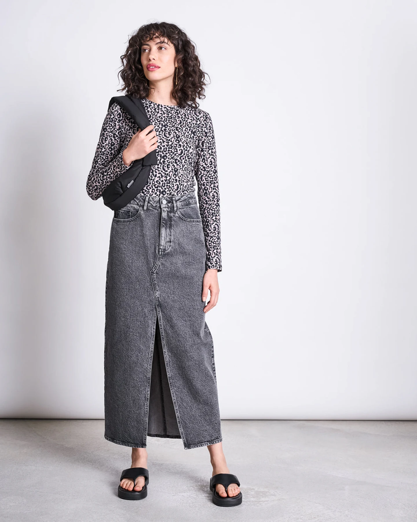 JAN 'N JUNE Damen vegan Longsleeve Barid Leo Druck – Ansicht 2