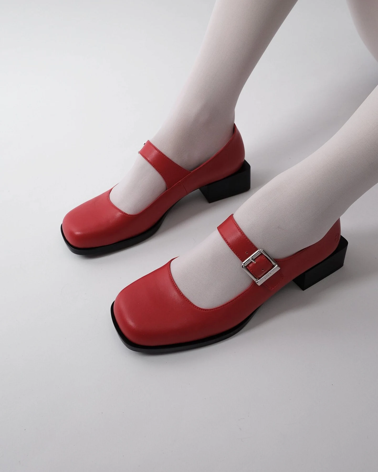 Prev Damen vegan Loafers Jane Kirschrot – Ansicht 2