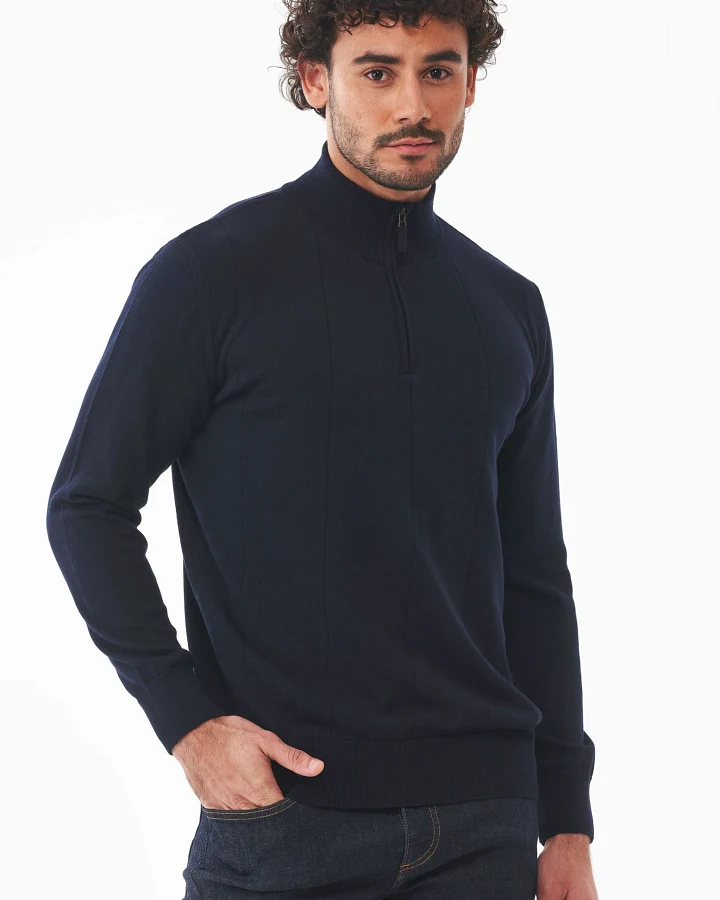 ORGANICATION Herren vegan Pullover Dunkel Marineblau