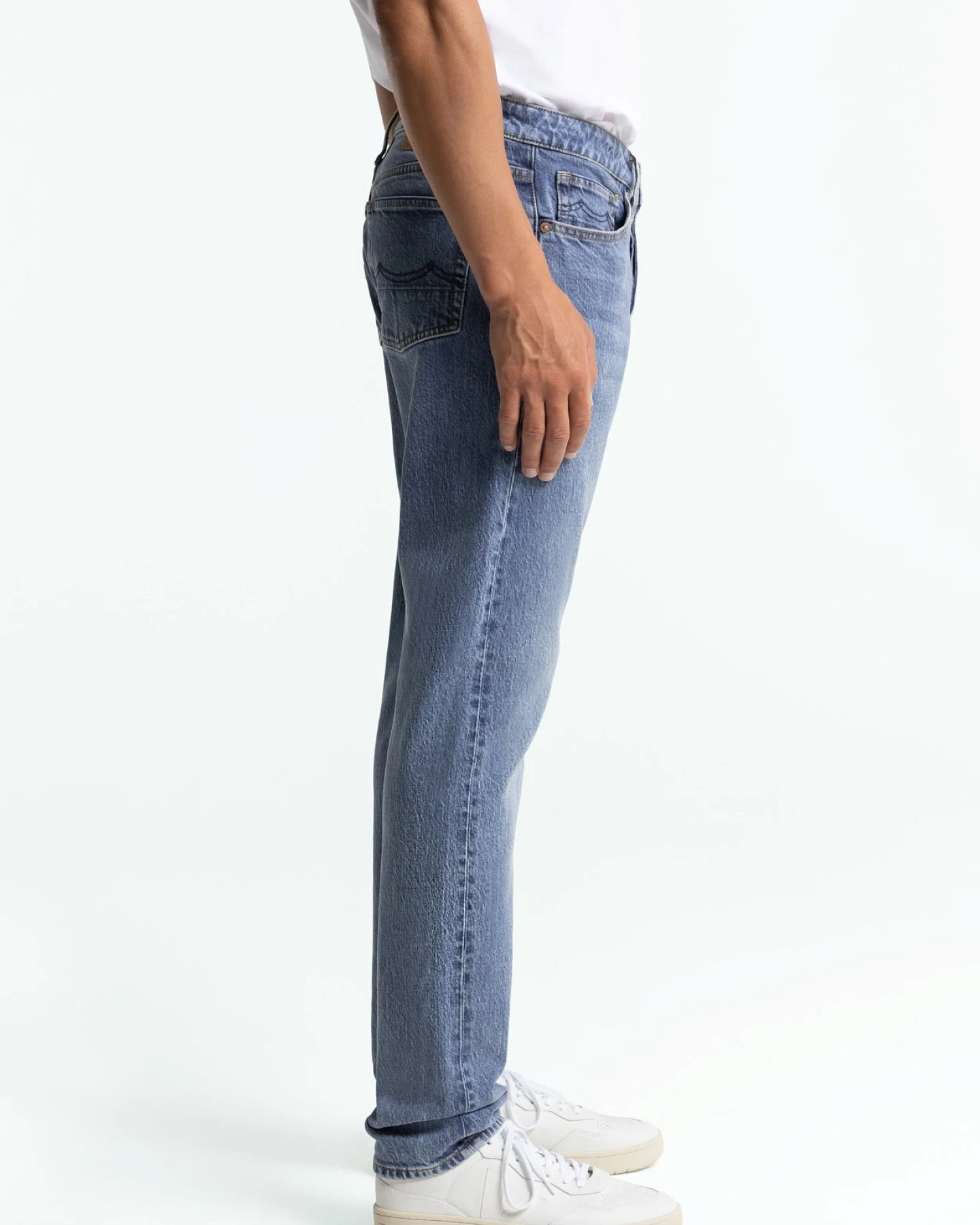 Kings of Indigo Herren vegan Jeans Addo Xavier Blau Marmor – Ansicht 2