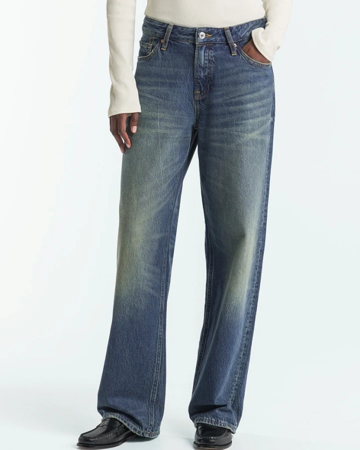 Kings of Indigo Damen vegan Jeans Joan Jim Phoenix Blue Dirt