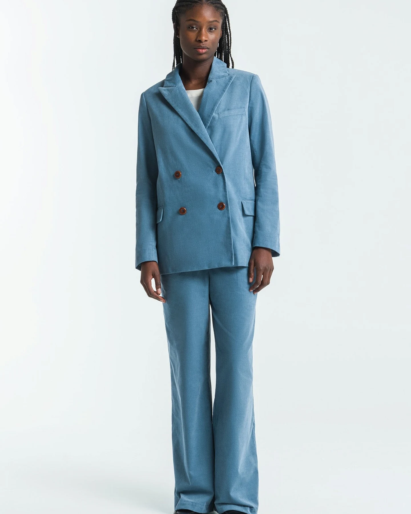 Kings of Indigo Damen vegan Blazer Diana Coronet Blau – Ansicht 2
