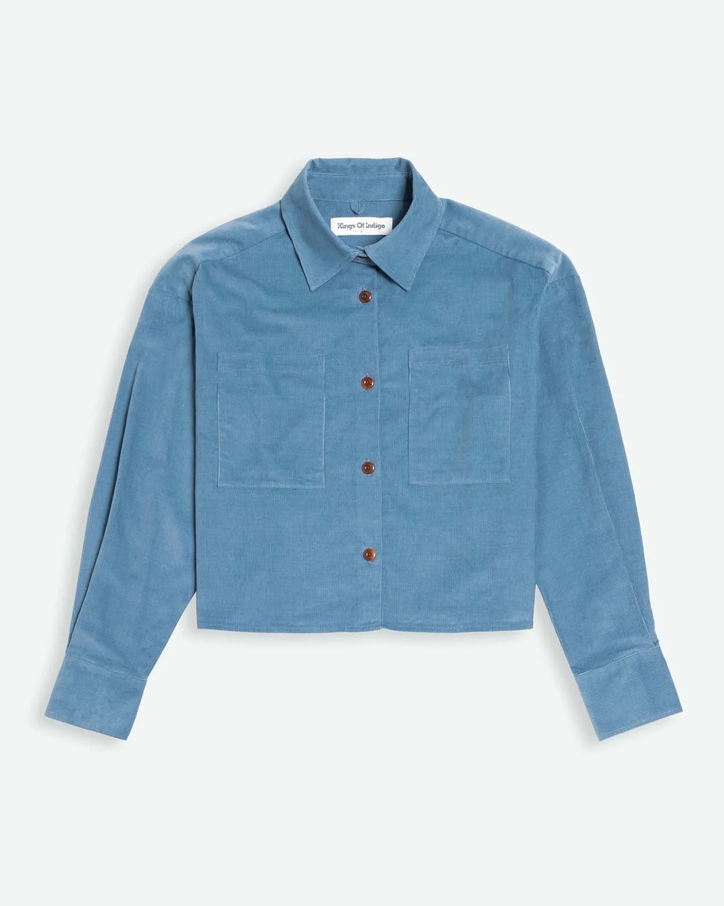 Kings of Indigo Damen vegan Bluse Quinn Coronet Blau – Ansicht 2