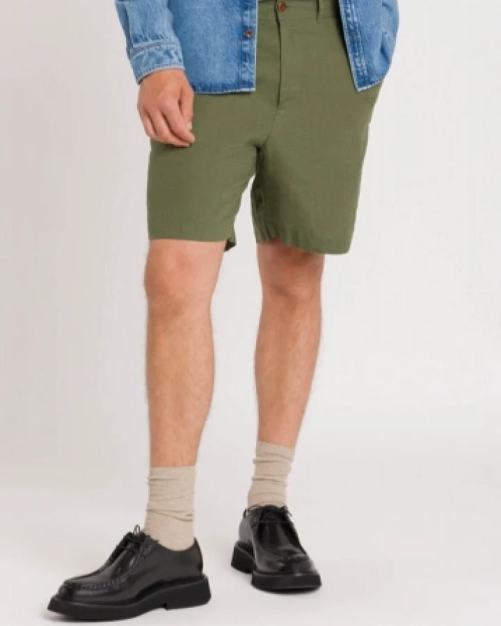 Kings of Indigo Herren vegan Shorts Reagan Vierblättriges Kleeblatt Grün
