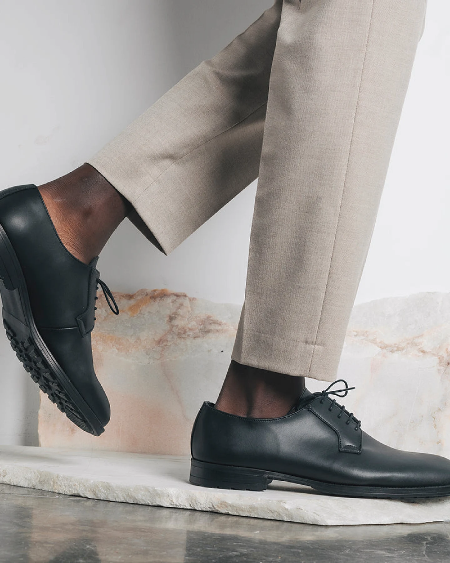 NAE Herren vegan Blucher Mikel Black – Ansicht 2