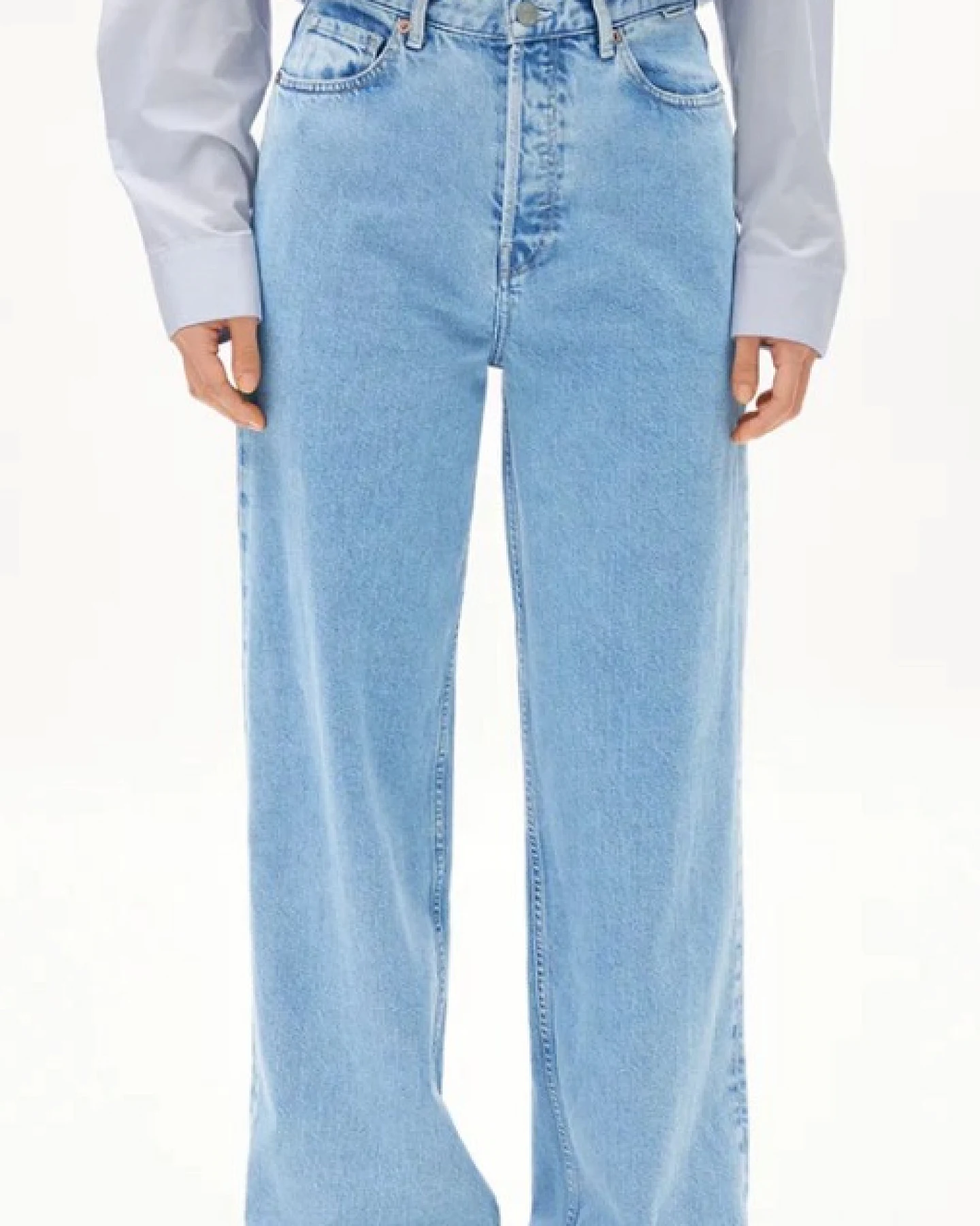 ARMEDANGELS Damen vegan Jeans Enijaa Horizon Blau – Ansicht 2